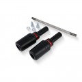 CNC Racing Machined Delrin Frame Slider Kit for the Ducati Hypermotard 950 / SP and DesertX